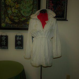 NWOTLucky Brand California Boho Cream Hoodie Tunic